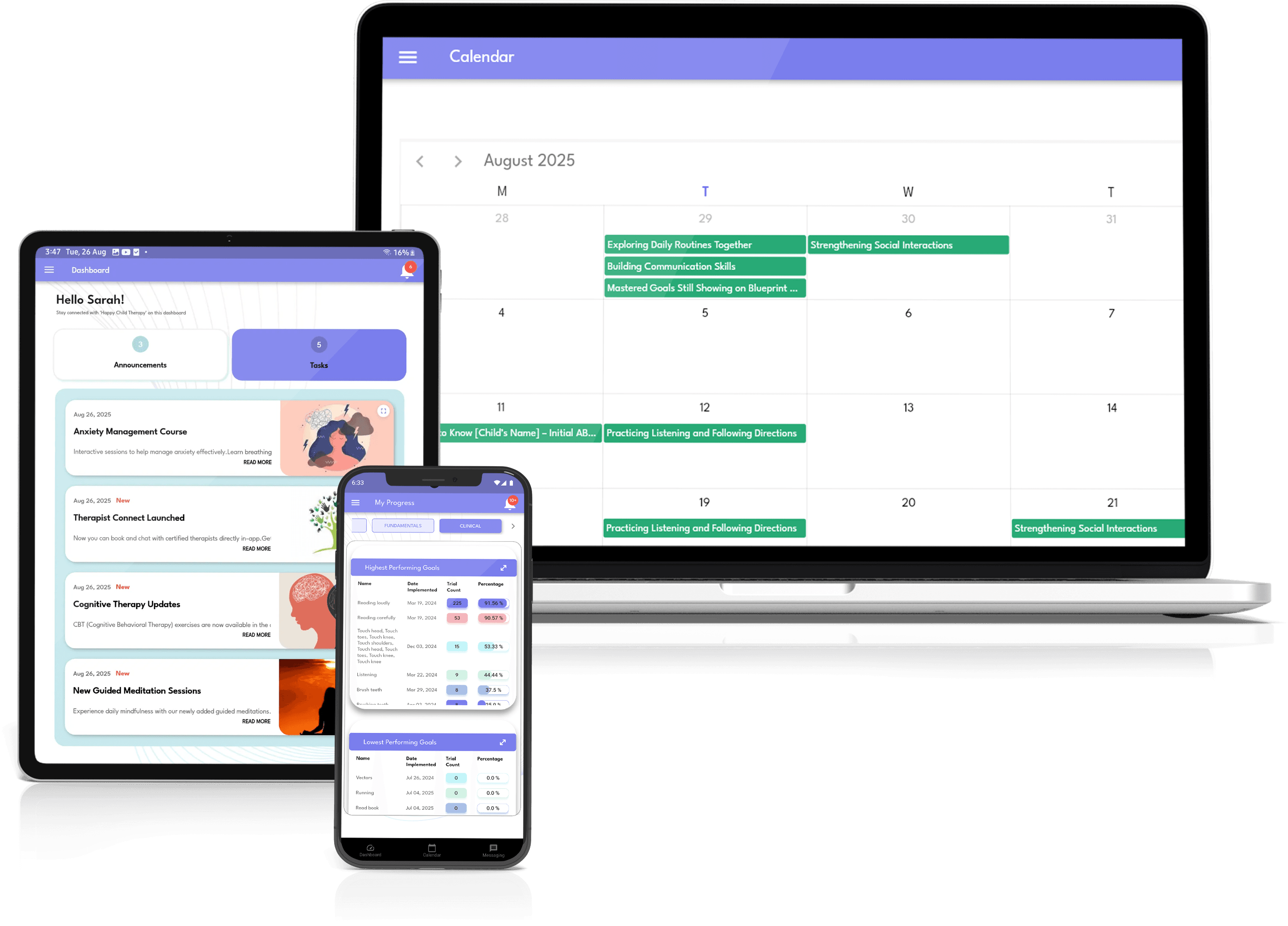 Guardian Portal Dashboard Interface