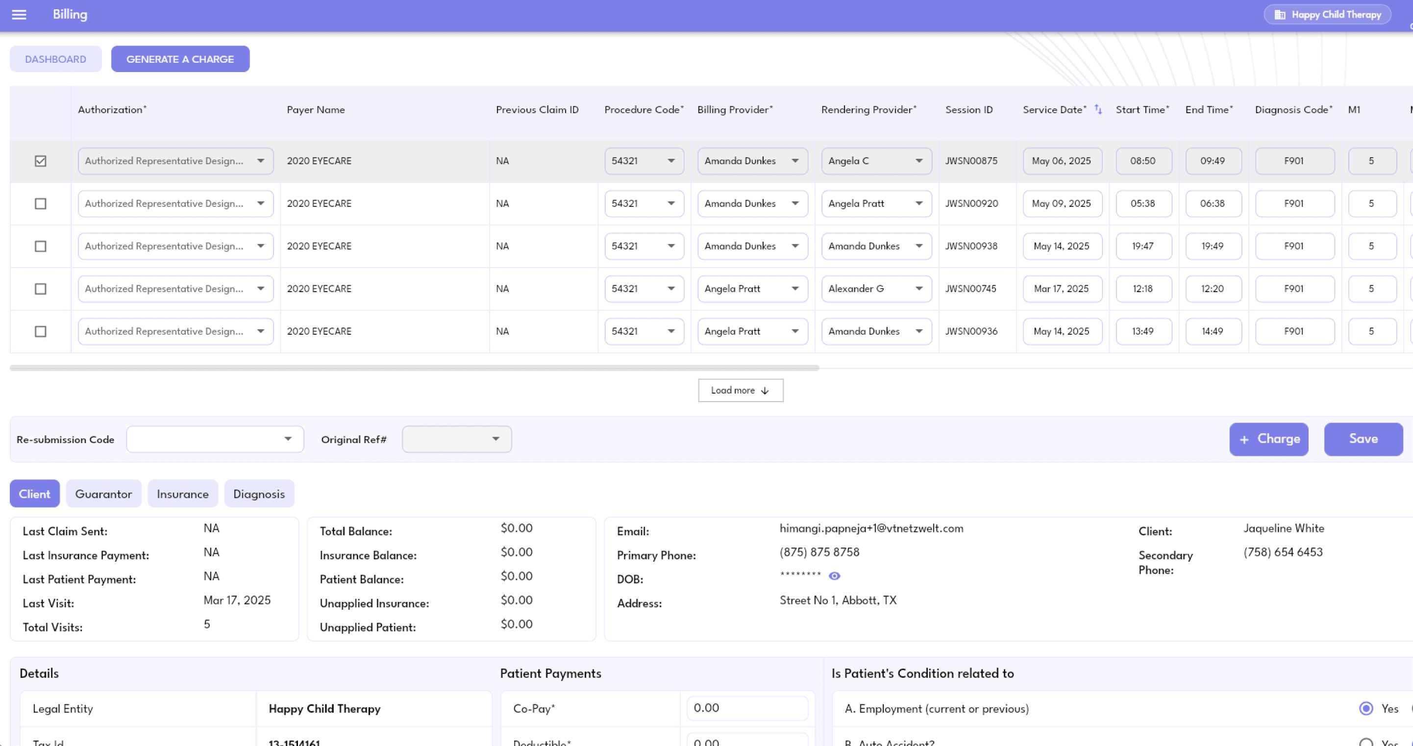 Graphing and reporting for ABA goals